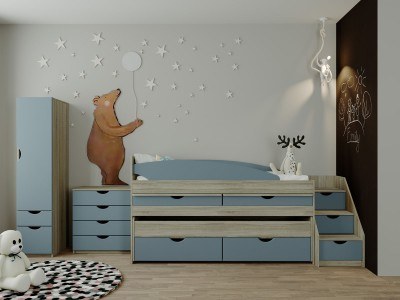 Детско модулно обзавеждане САВАНА set 2